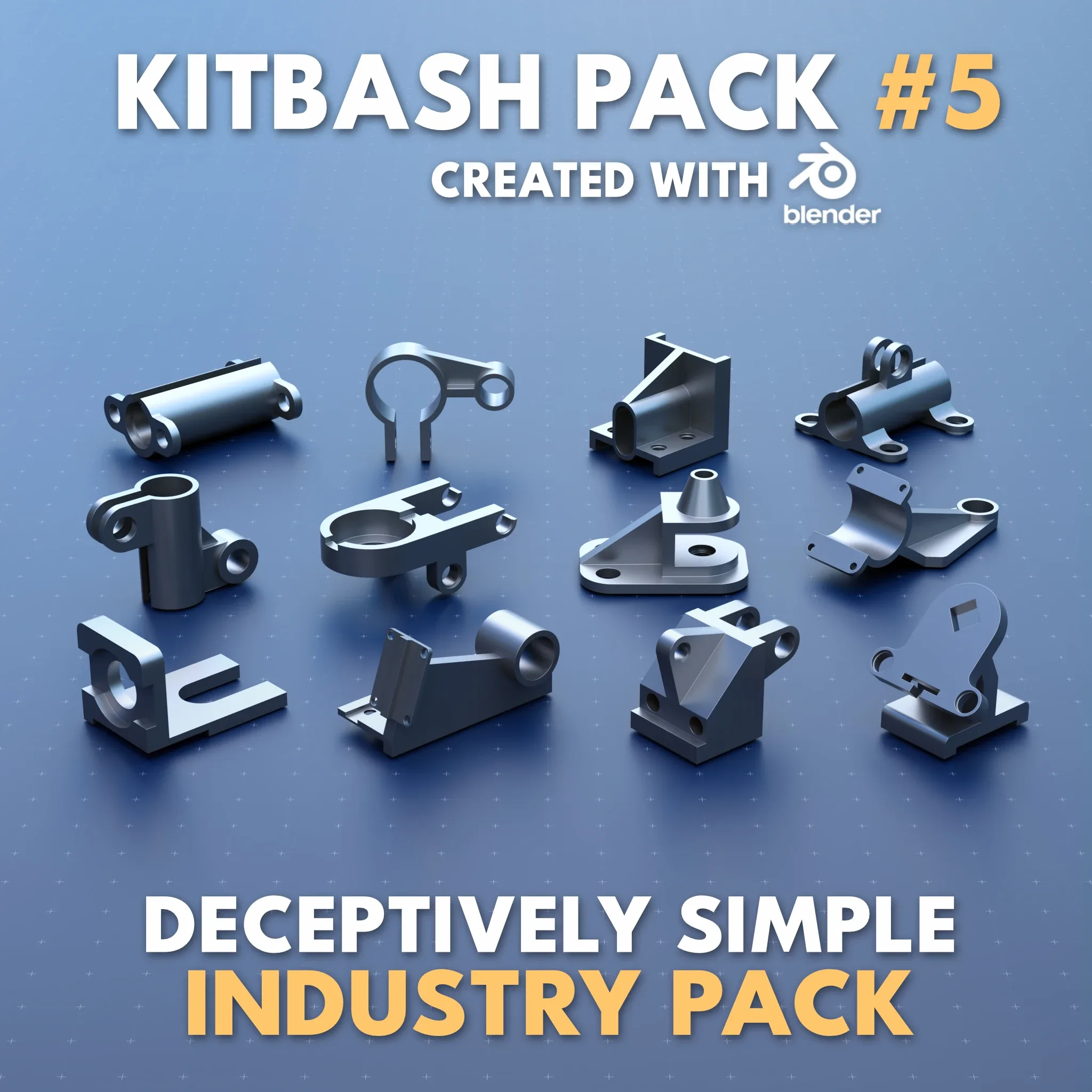 Mechanical Greeble Master Kitbash Pack //1200 Models