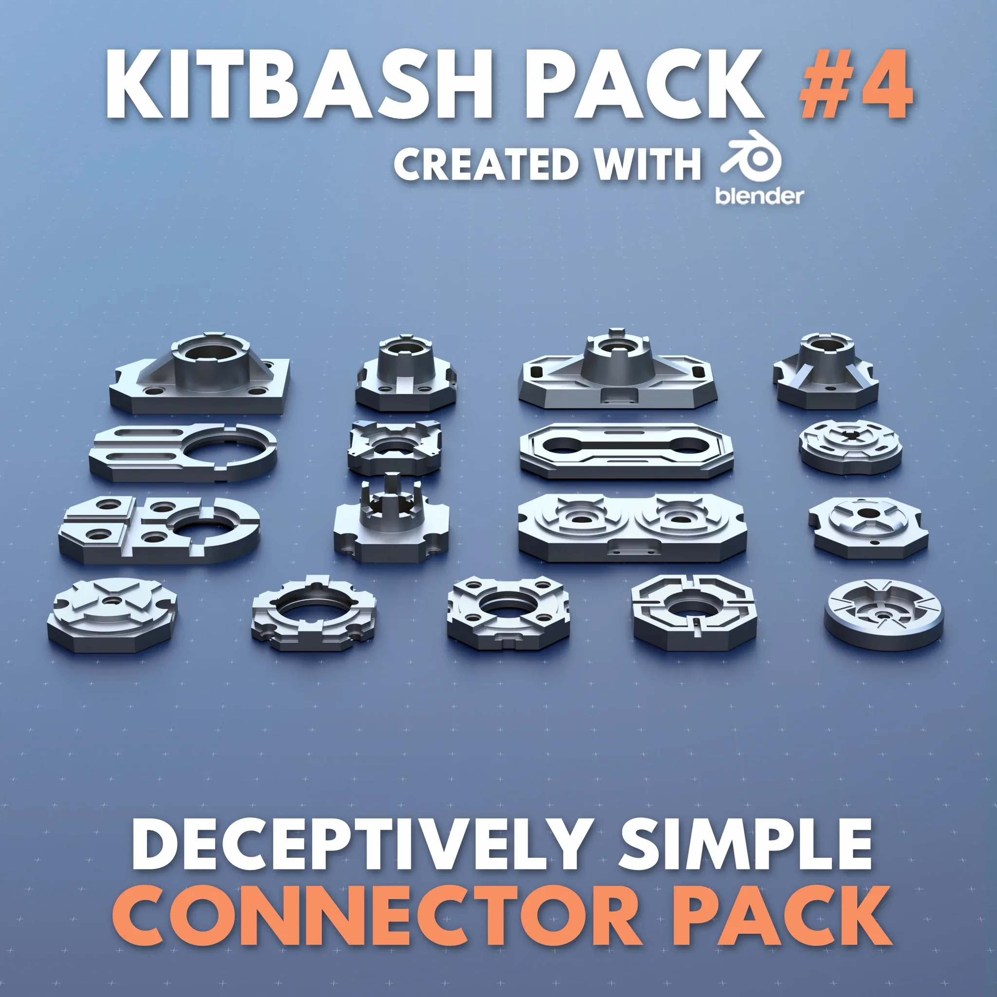 Mechanical Greeble Master Kitbash Pack //1200 Models