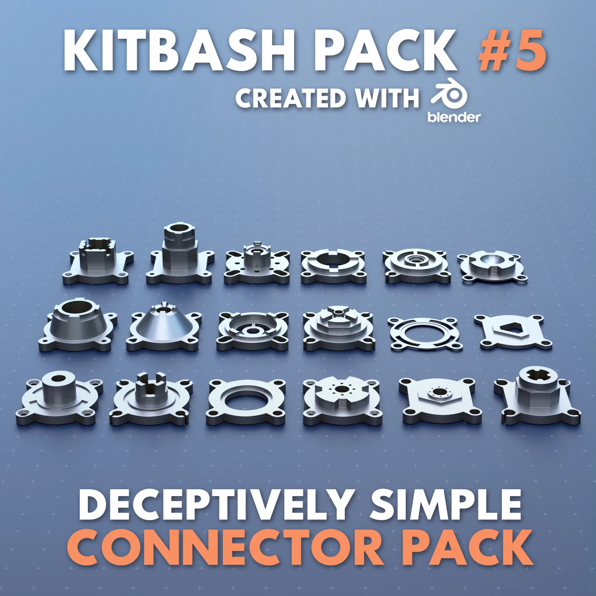 Mechanical Greeble Master Kitbash Pack //1200 Models