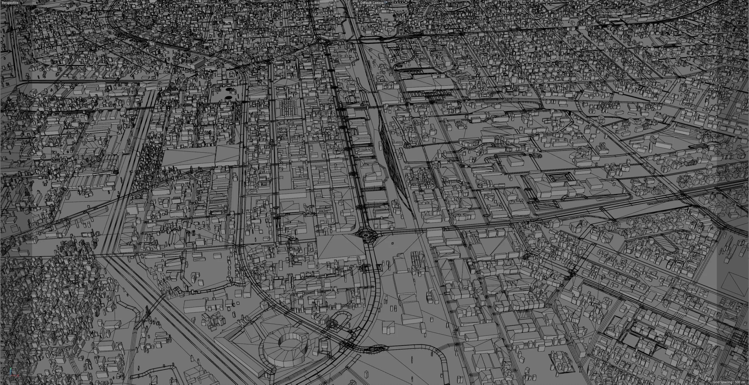 Lusaka city Zambia 3d model 40km