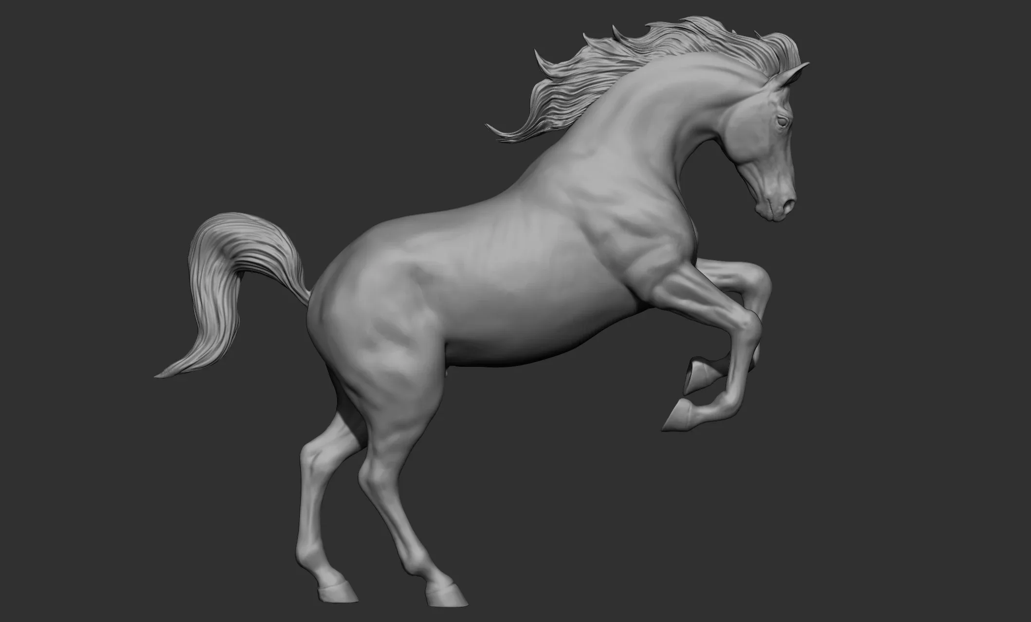 18 horse poses - 3D Models