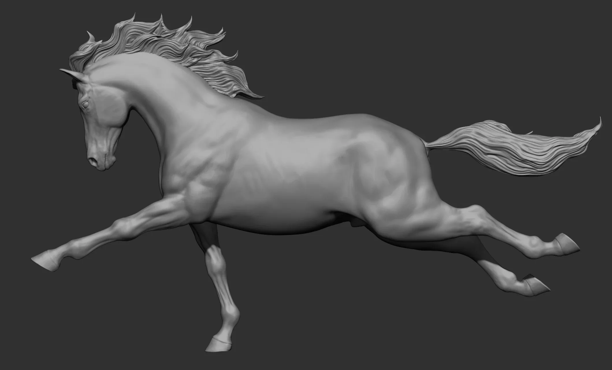18 horse poses - 3D Models