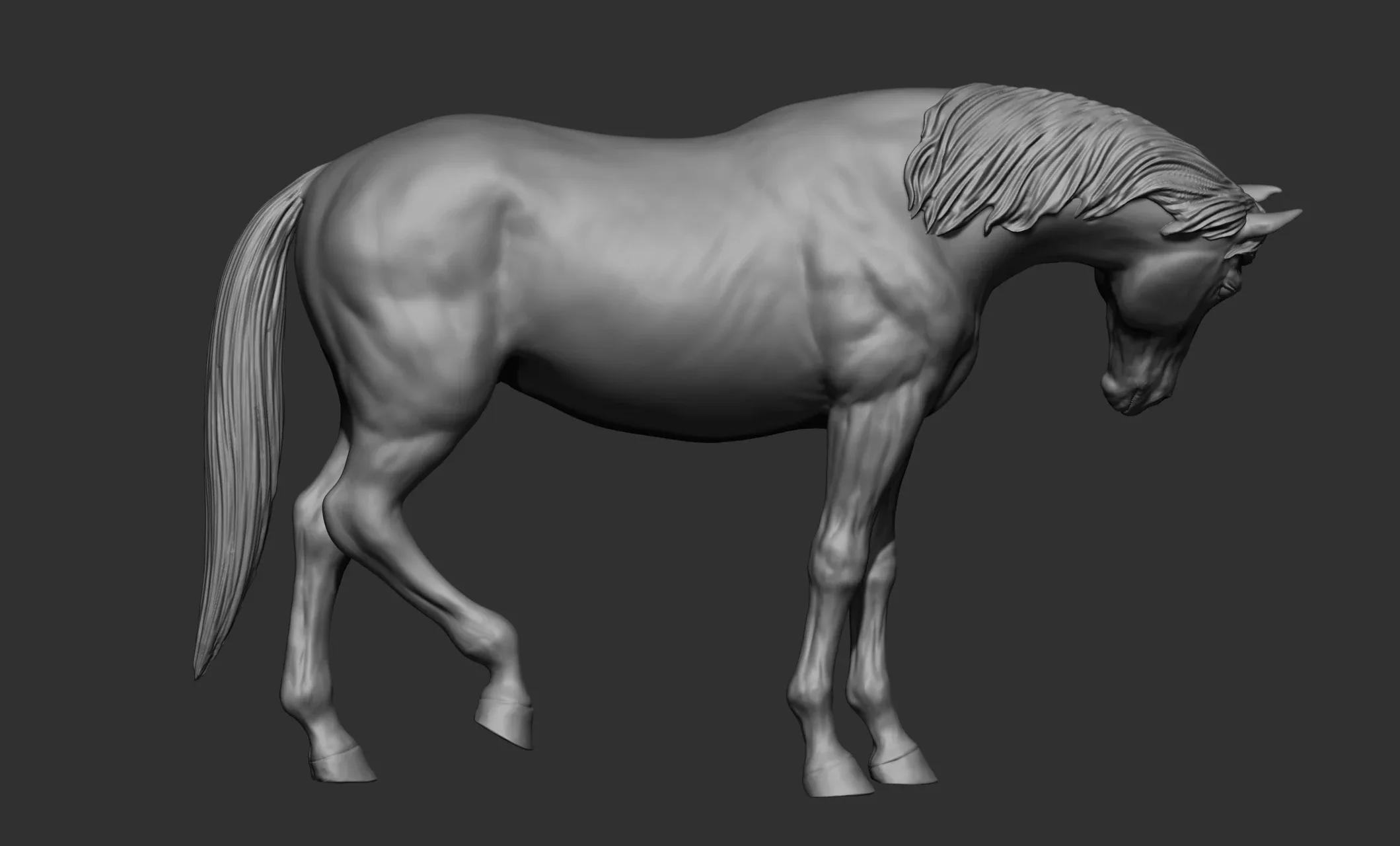 18 horse poses - 3D Models