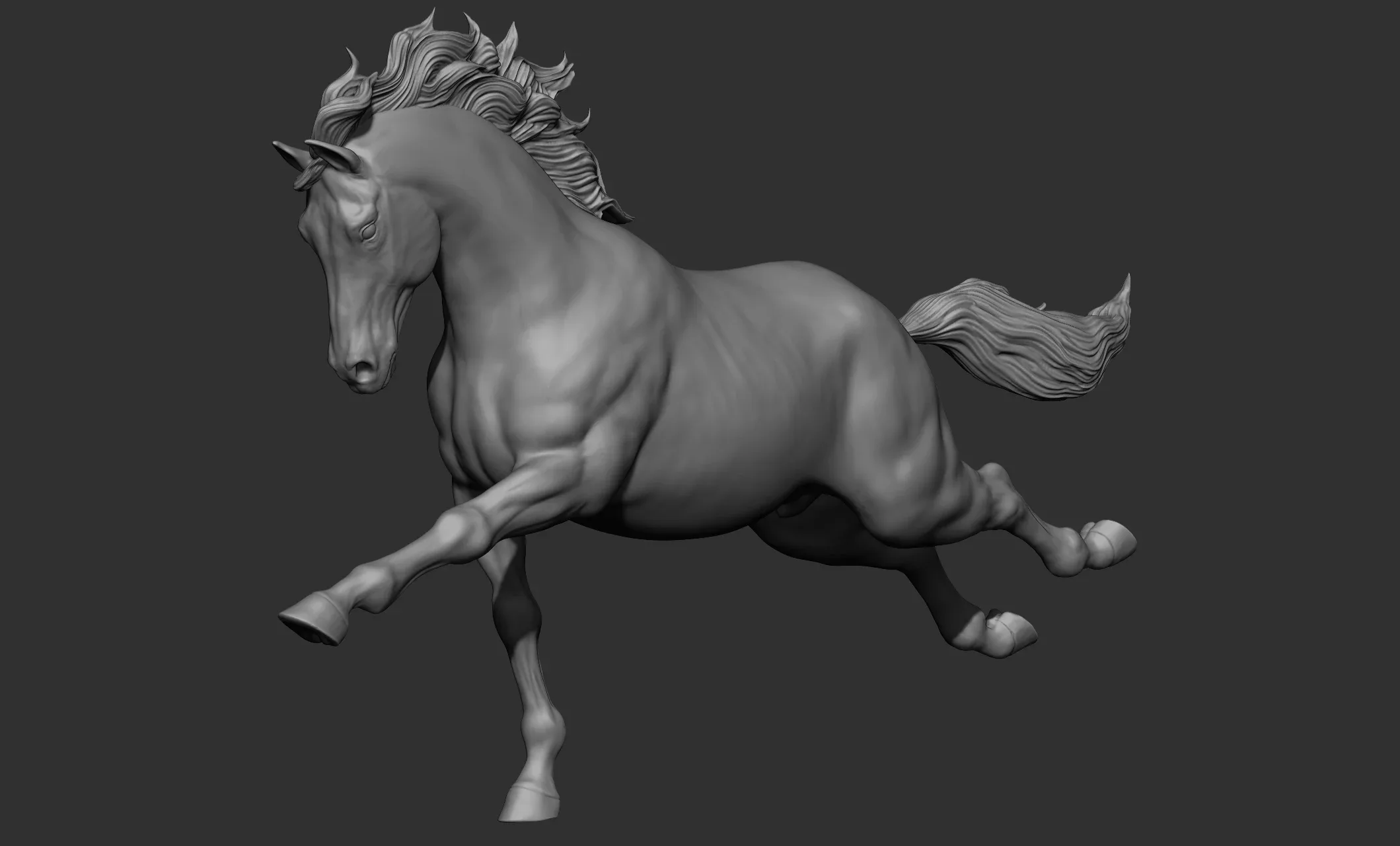 18 horse poses - 3D Models