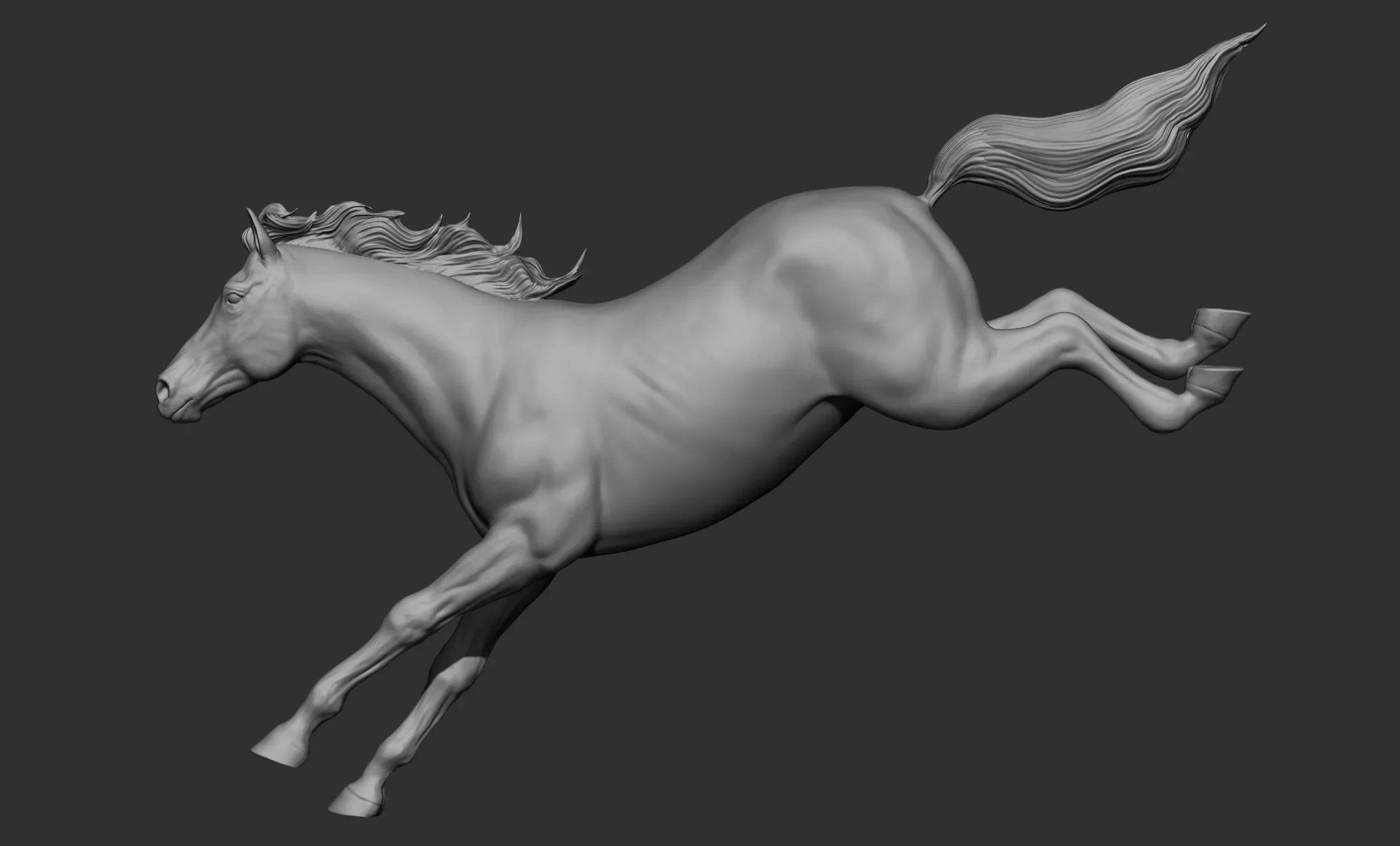 18 horse poses - 3D Models