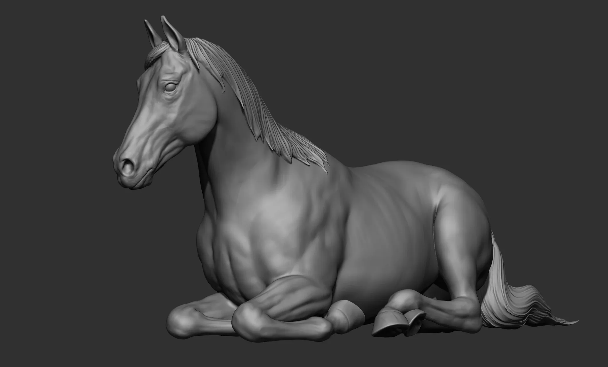 18 horse poses - 3D Models