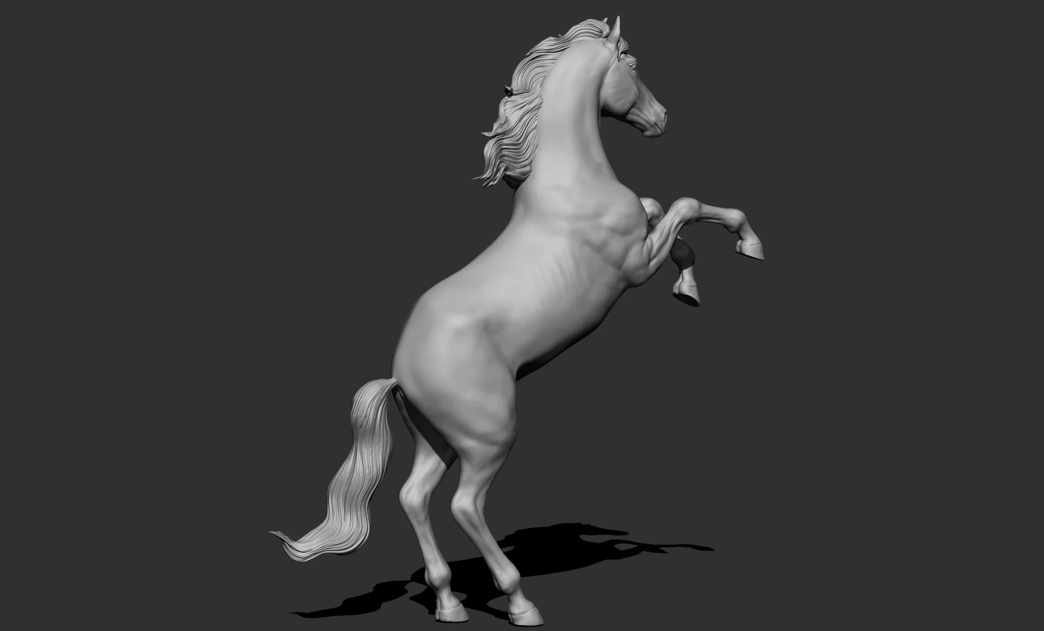 11 horse poses - 3D Models