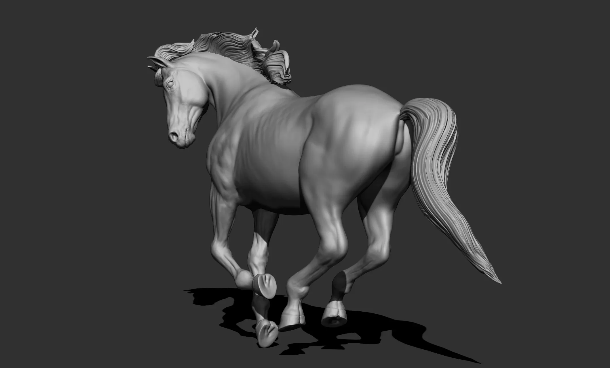 11 horse poses - 3D Models