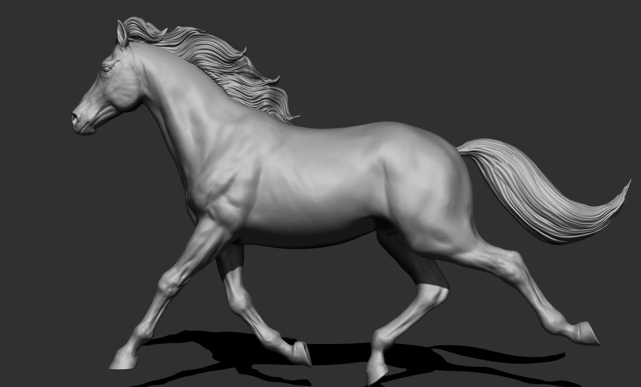 11 horse poses - 3D Models