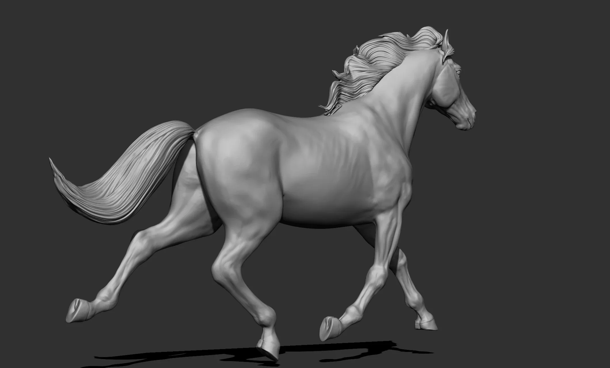 11 horse poses - 3D Models