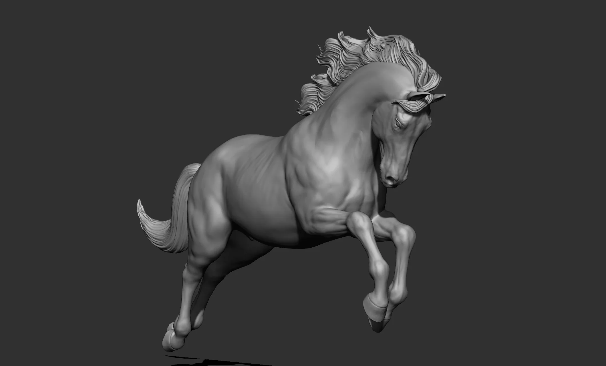 11 horse poses - 3D Models