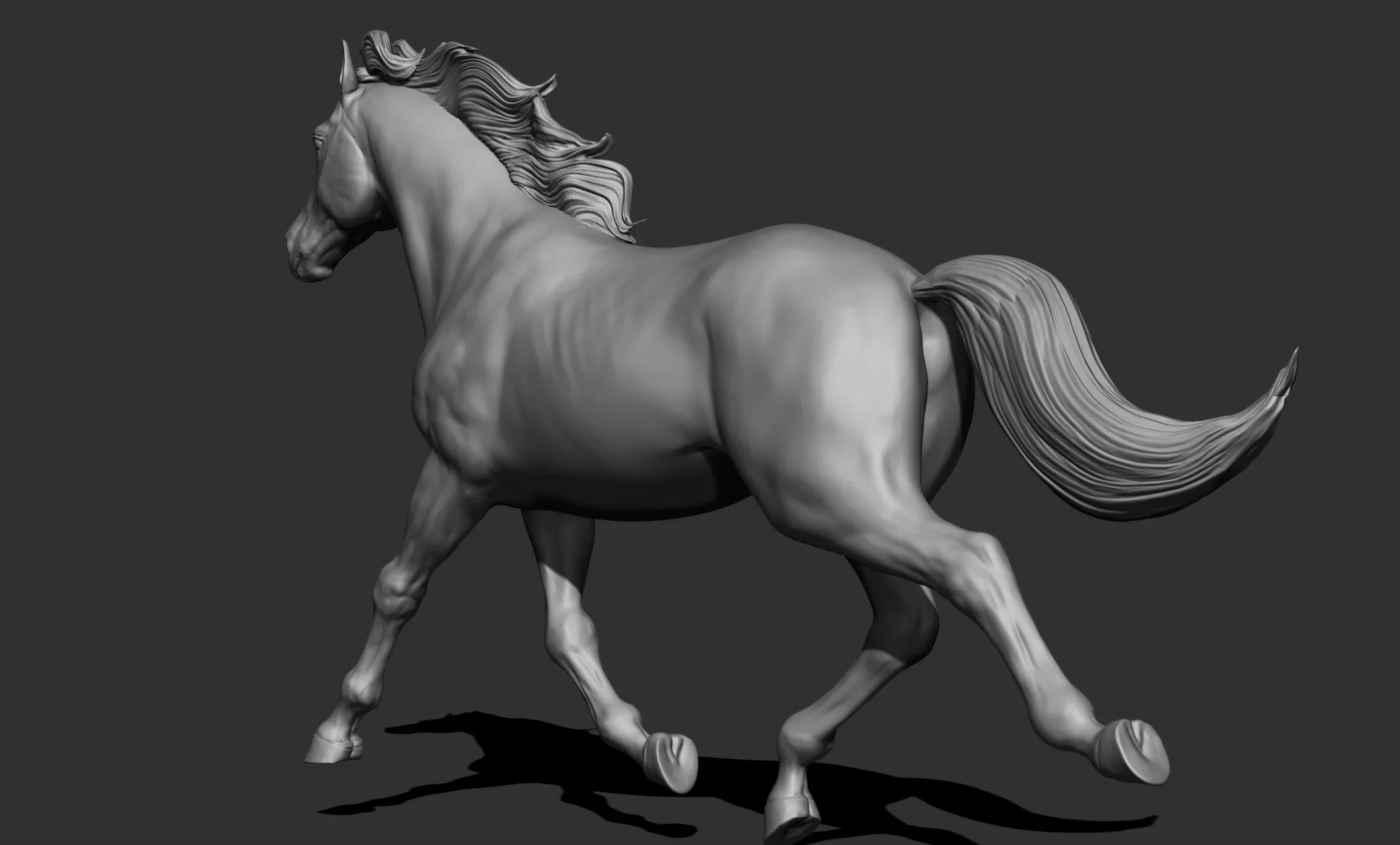 11 horse poses - 3D Models