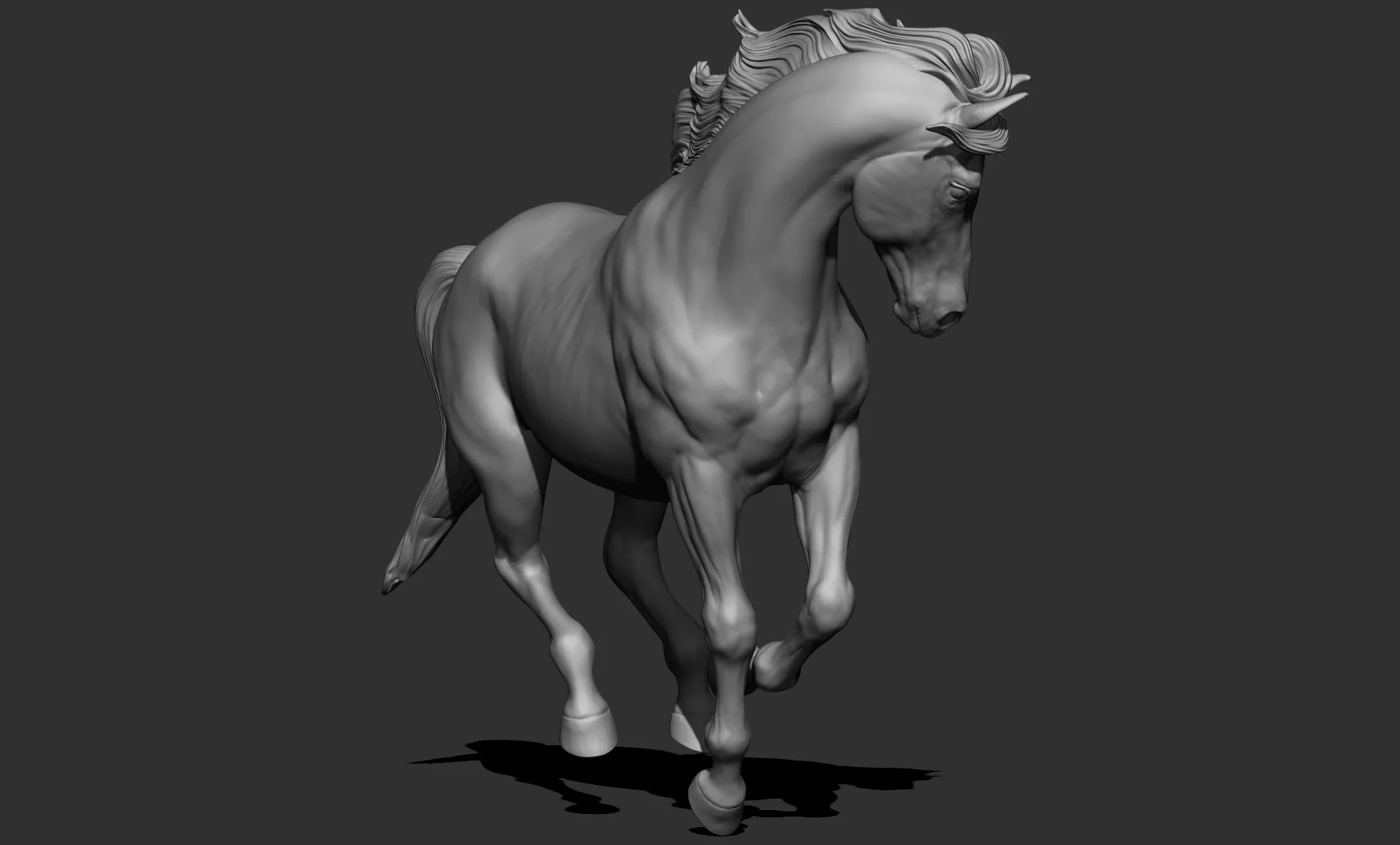 11 horse poses - 3D Models