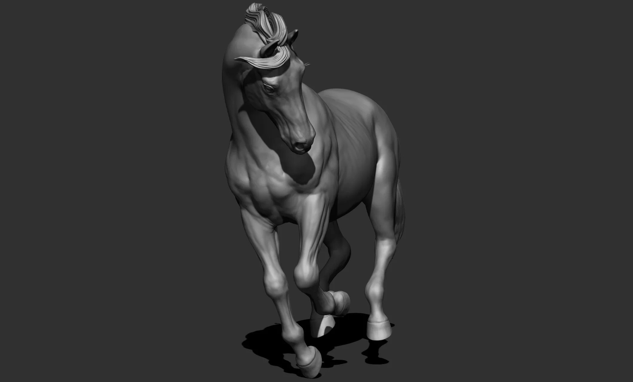 11 horse poses - 3D Models