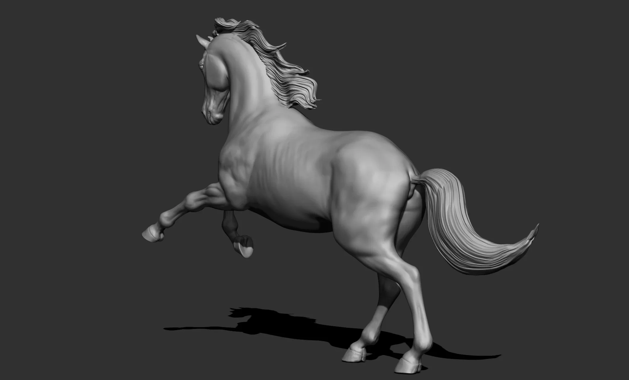 11 horse poses - 3D Models