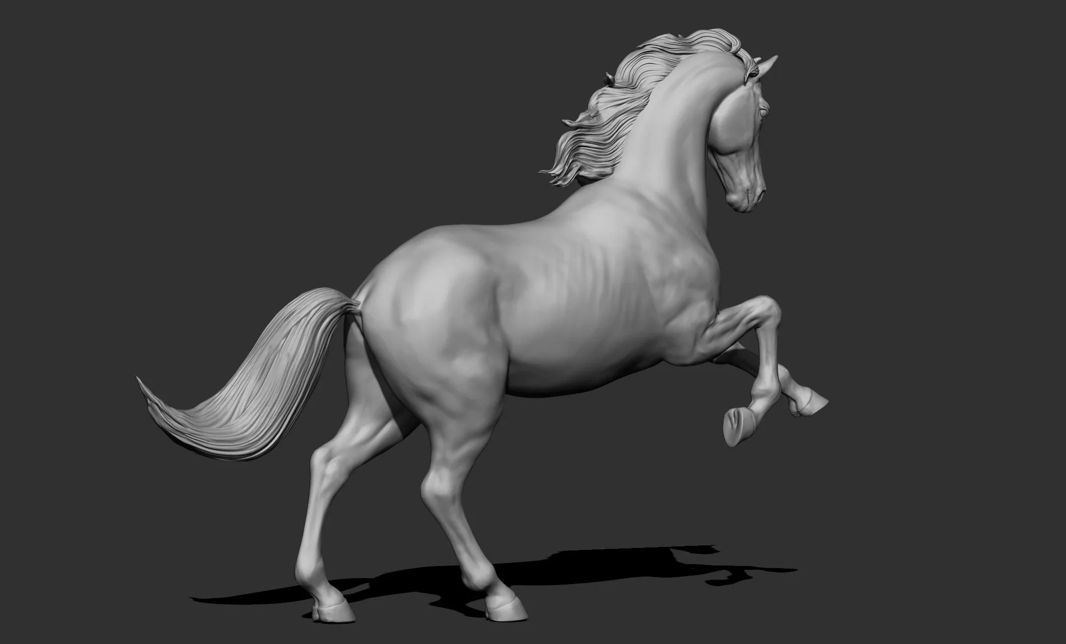 11 horse poses - 3D Models