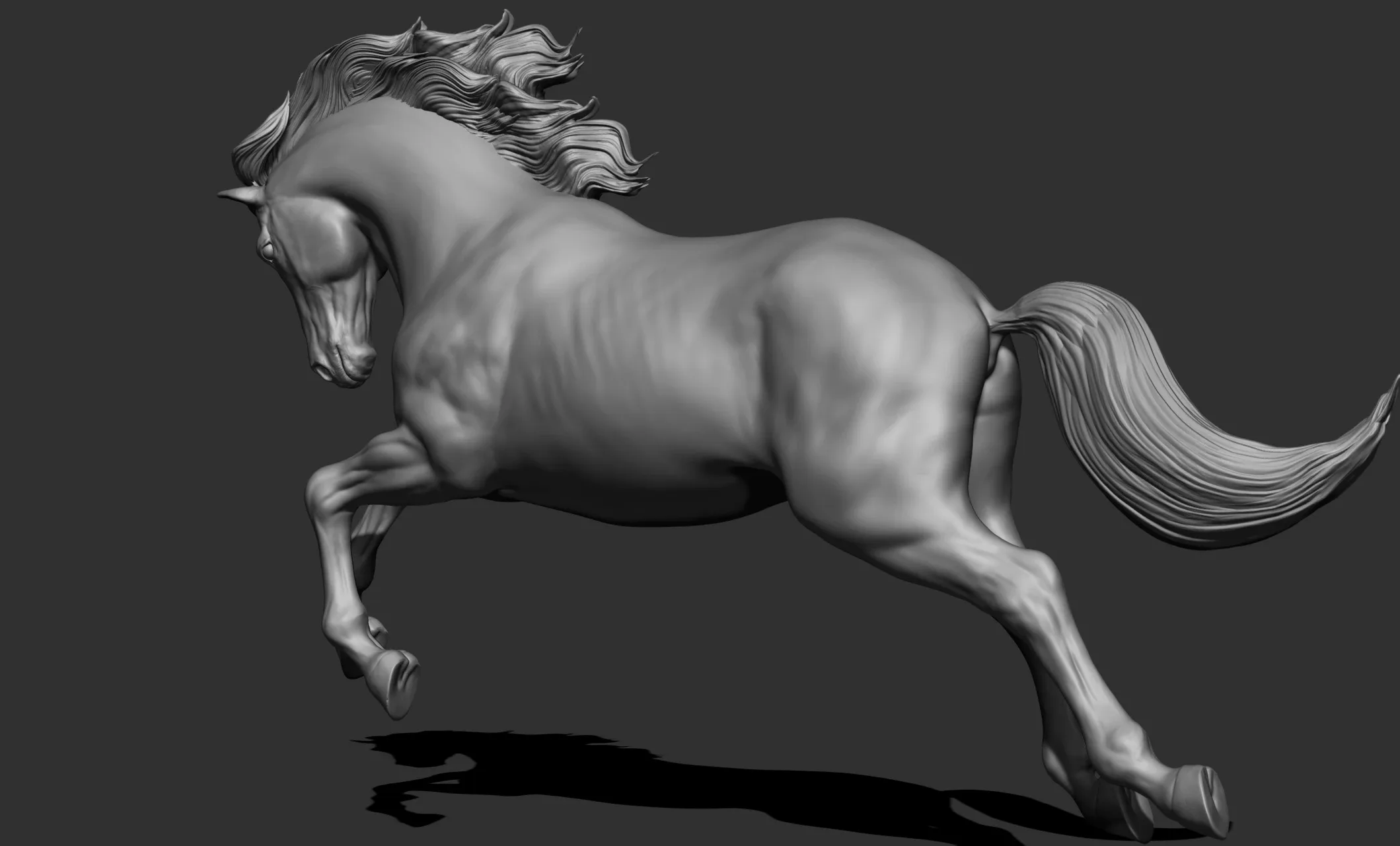 11 horse poses - 3D Models