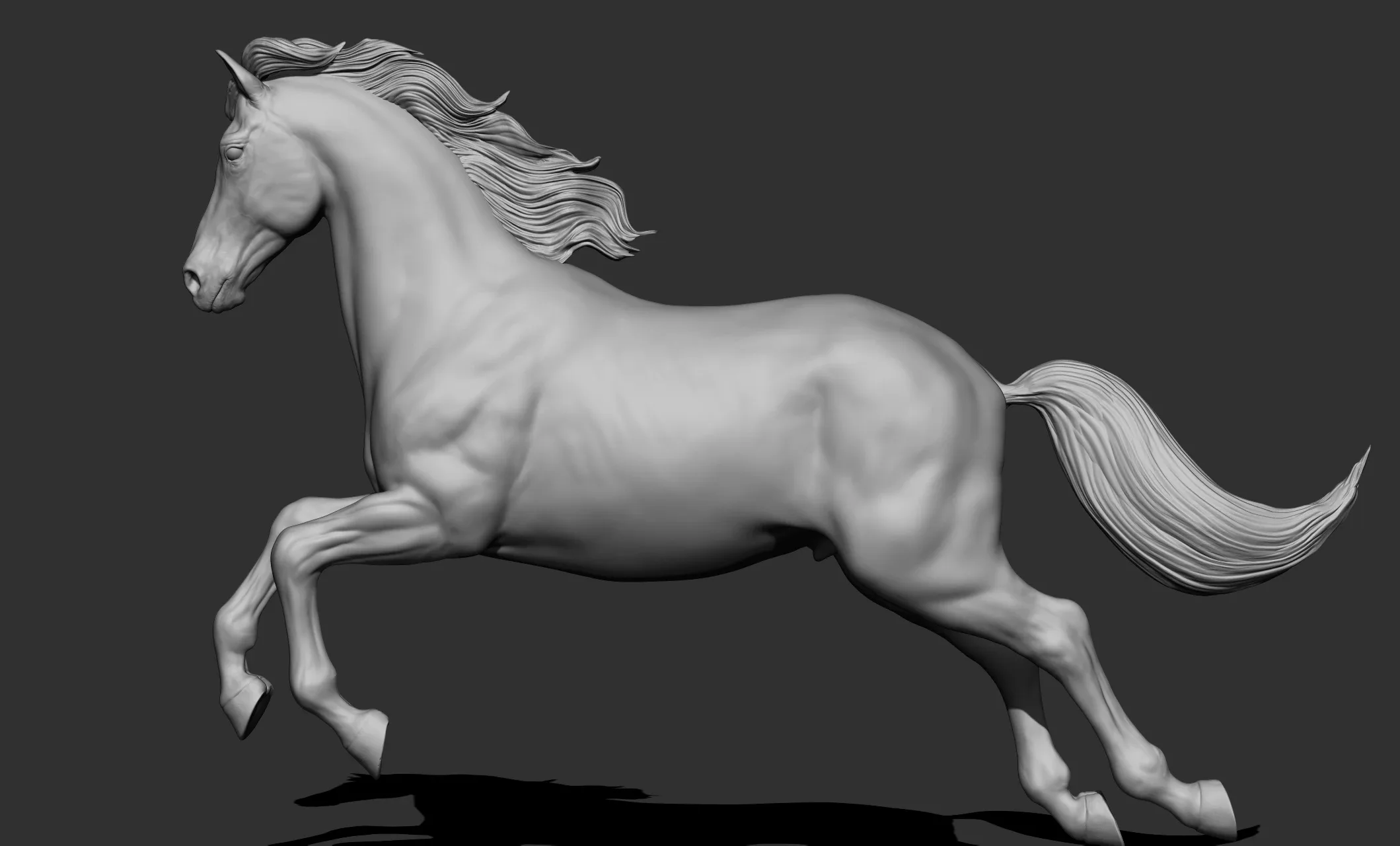 11 horse poses - 3D Models