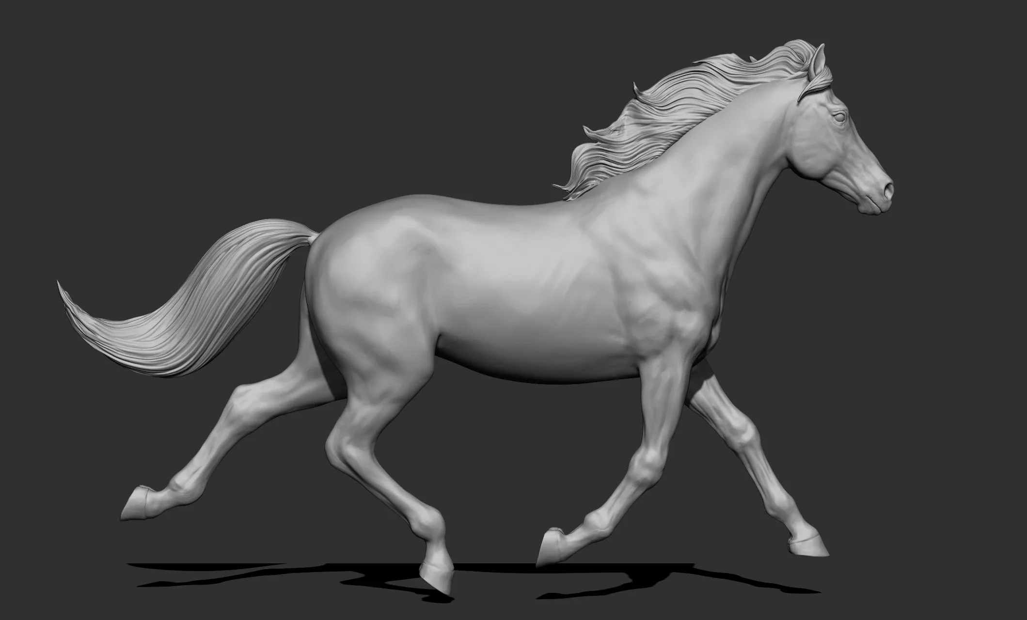 11 horse poses - 3D Models