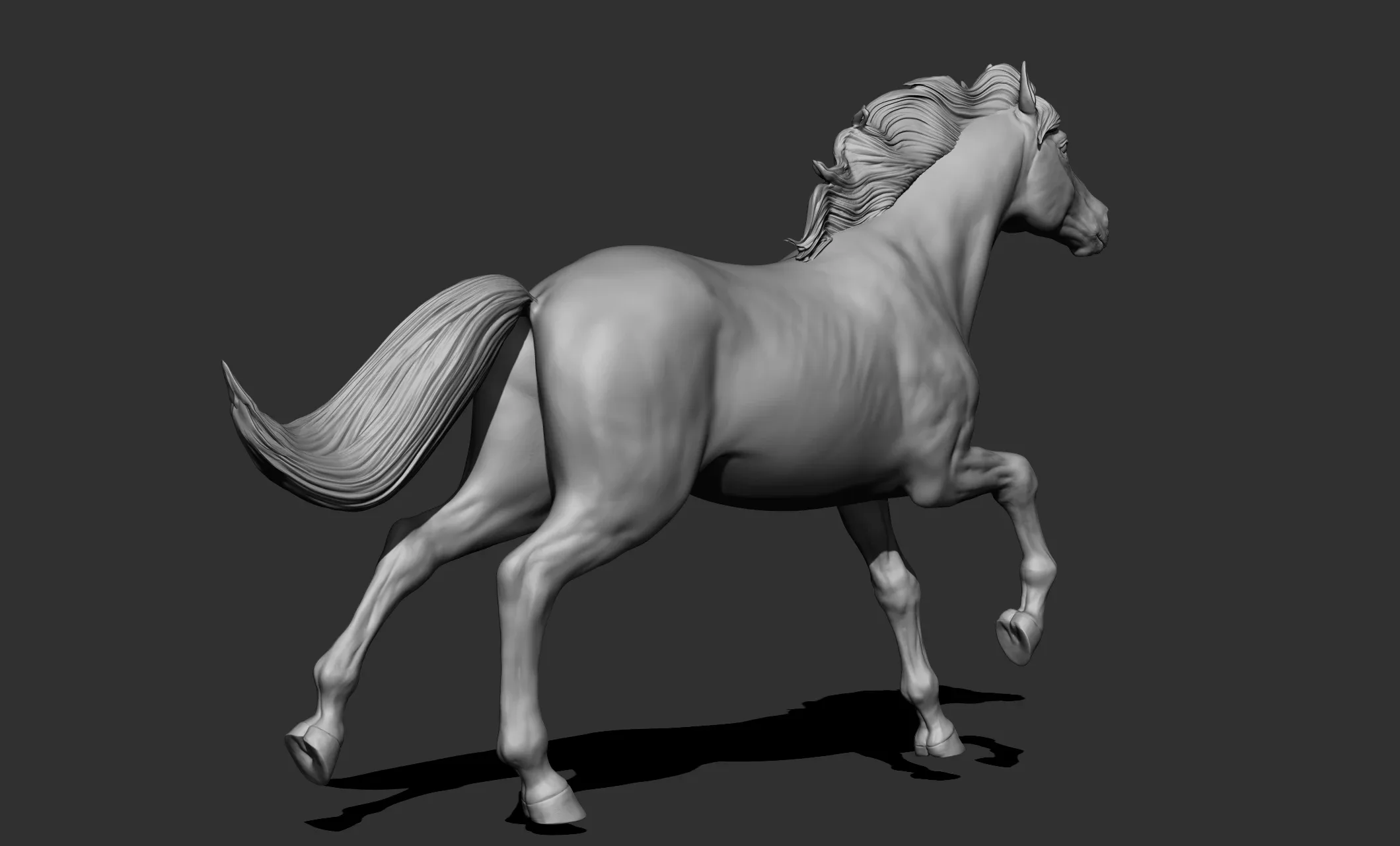 11 horse poses - 3D Models