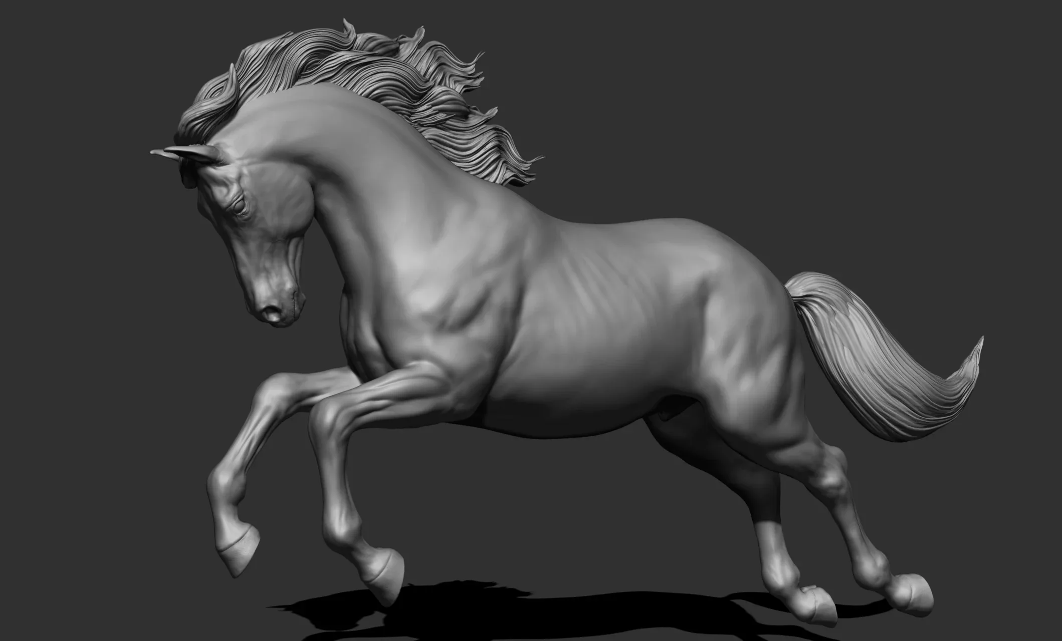 11 horse poses - 3D Models