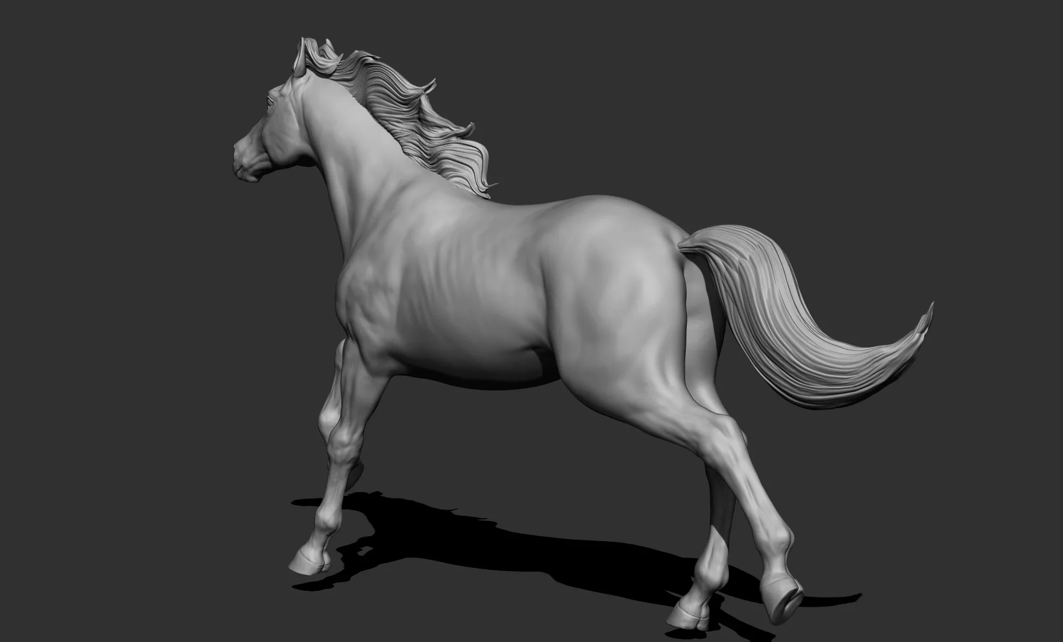 11 horse poses - 3D Models