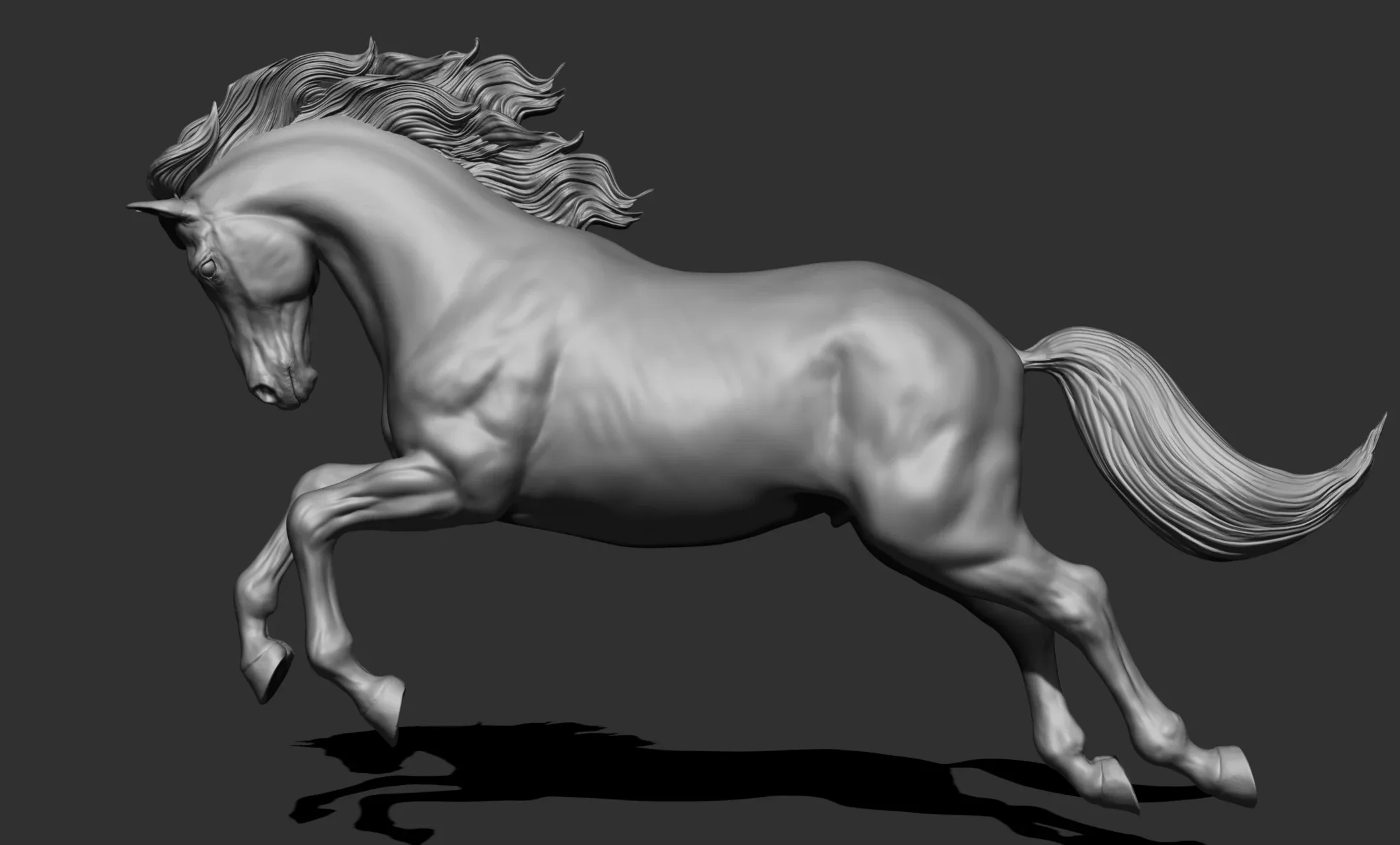 11 horse poses - 3D Models