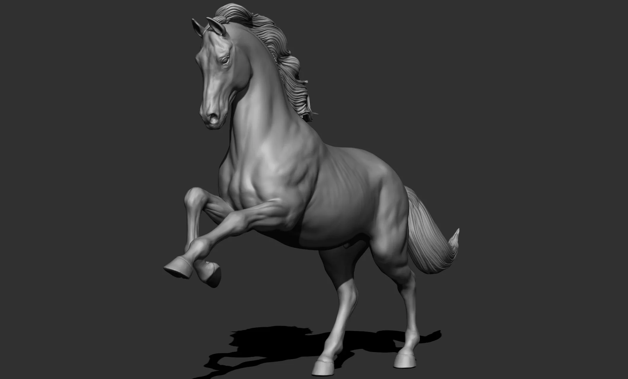 11 horse poses - 3D Models