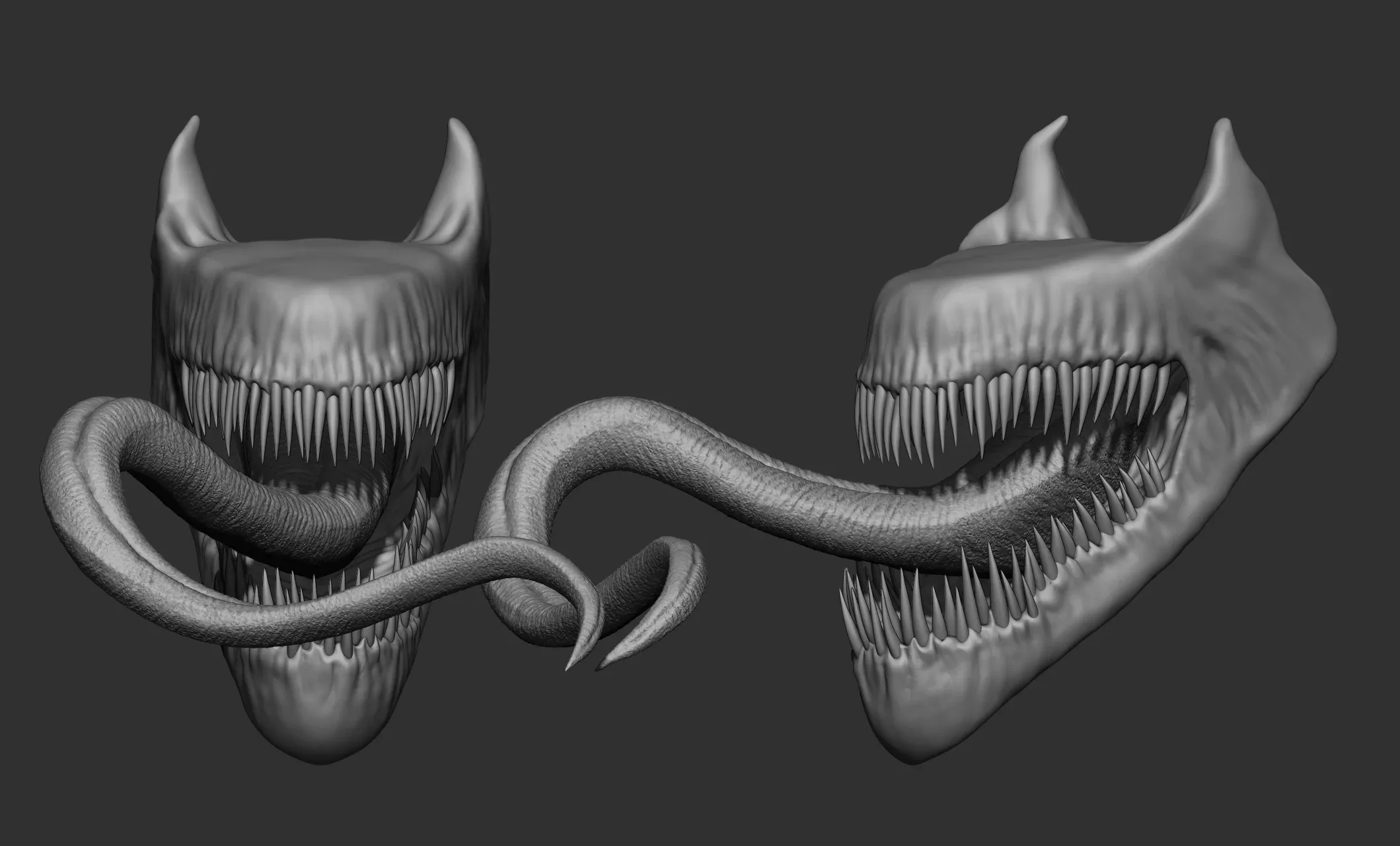 21 Creature + Monster Teeth - Open+Closed OBJs