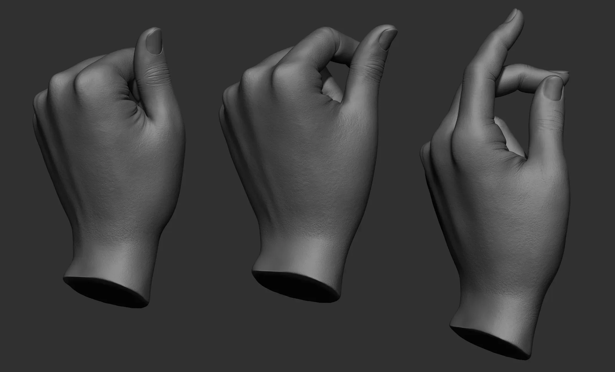 17 Female hand poses