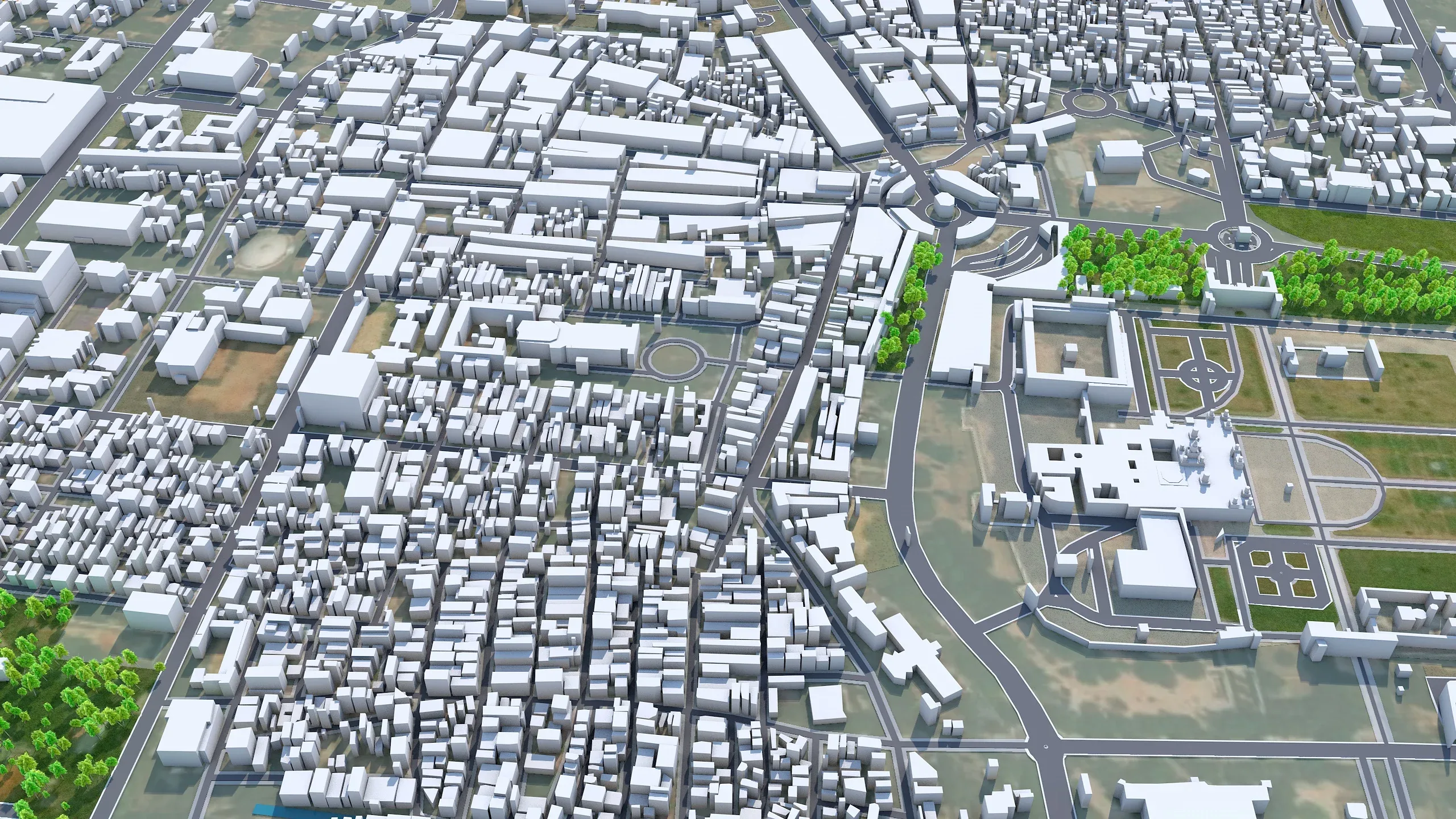 Mysore city Karnataka India 3d model 25km