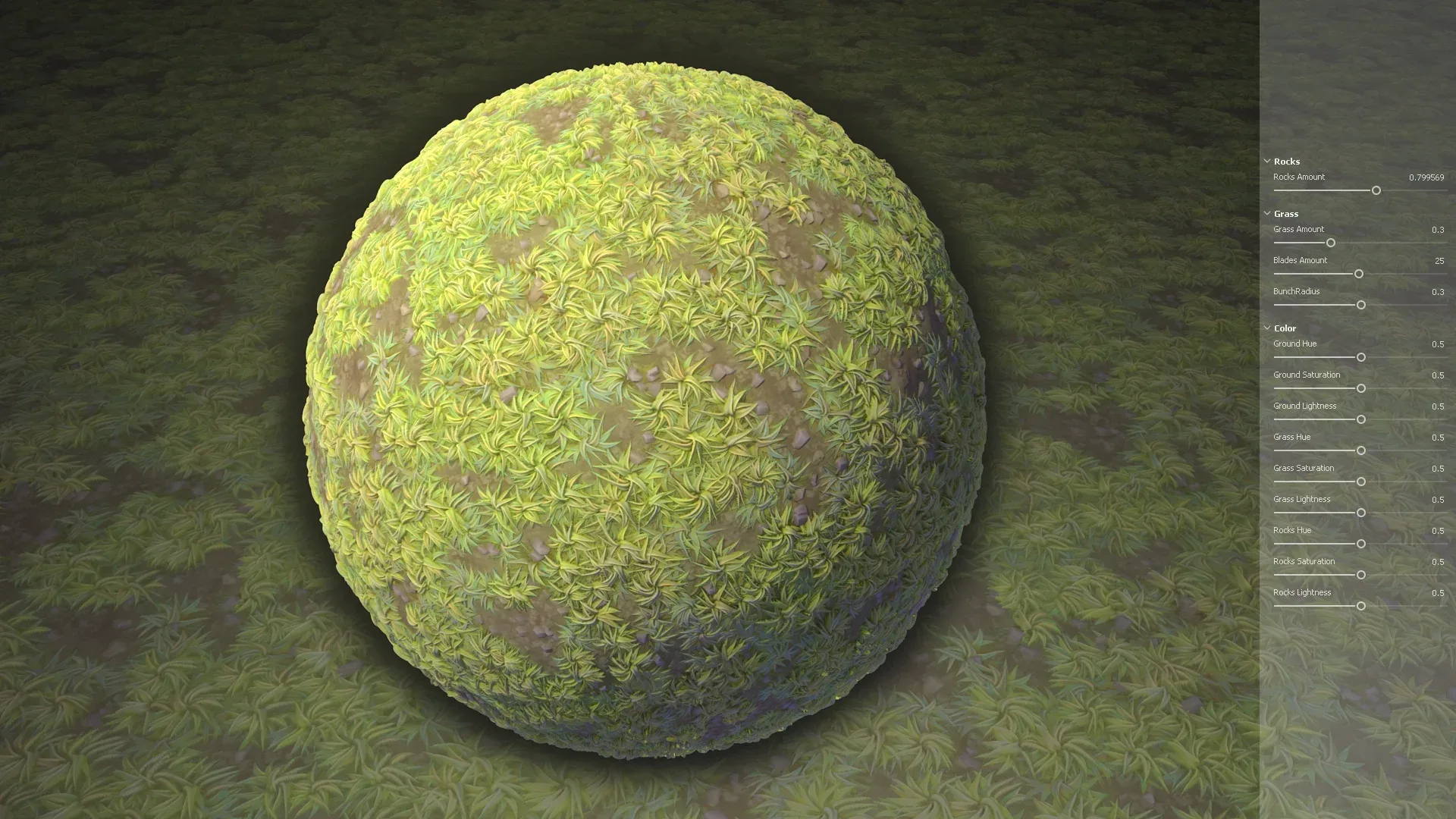 Grass Simple Stylized Procedural Material