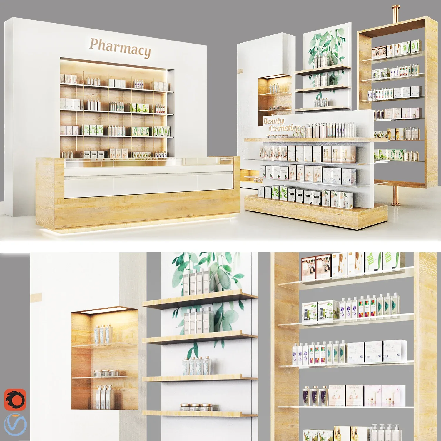 pharmacy drugstore clinic store