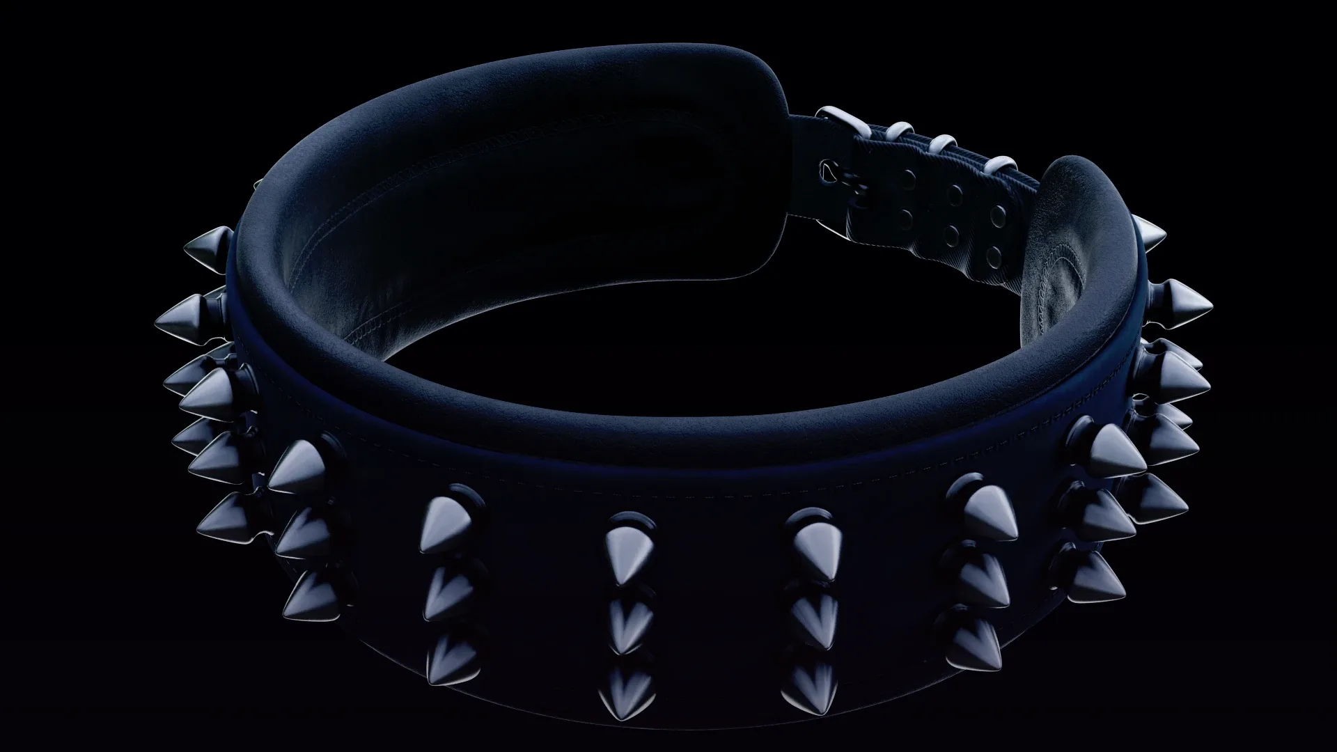 spiked collar 3d-model