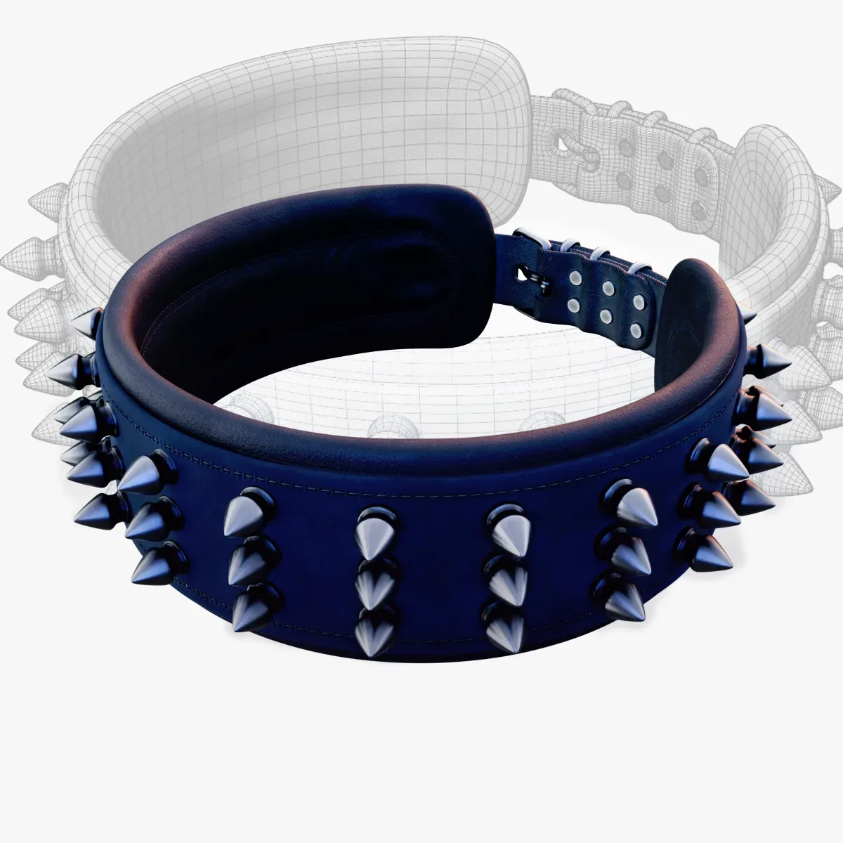 spiked collar 3d-model