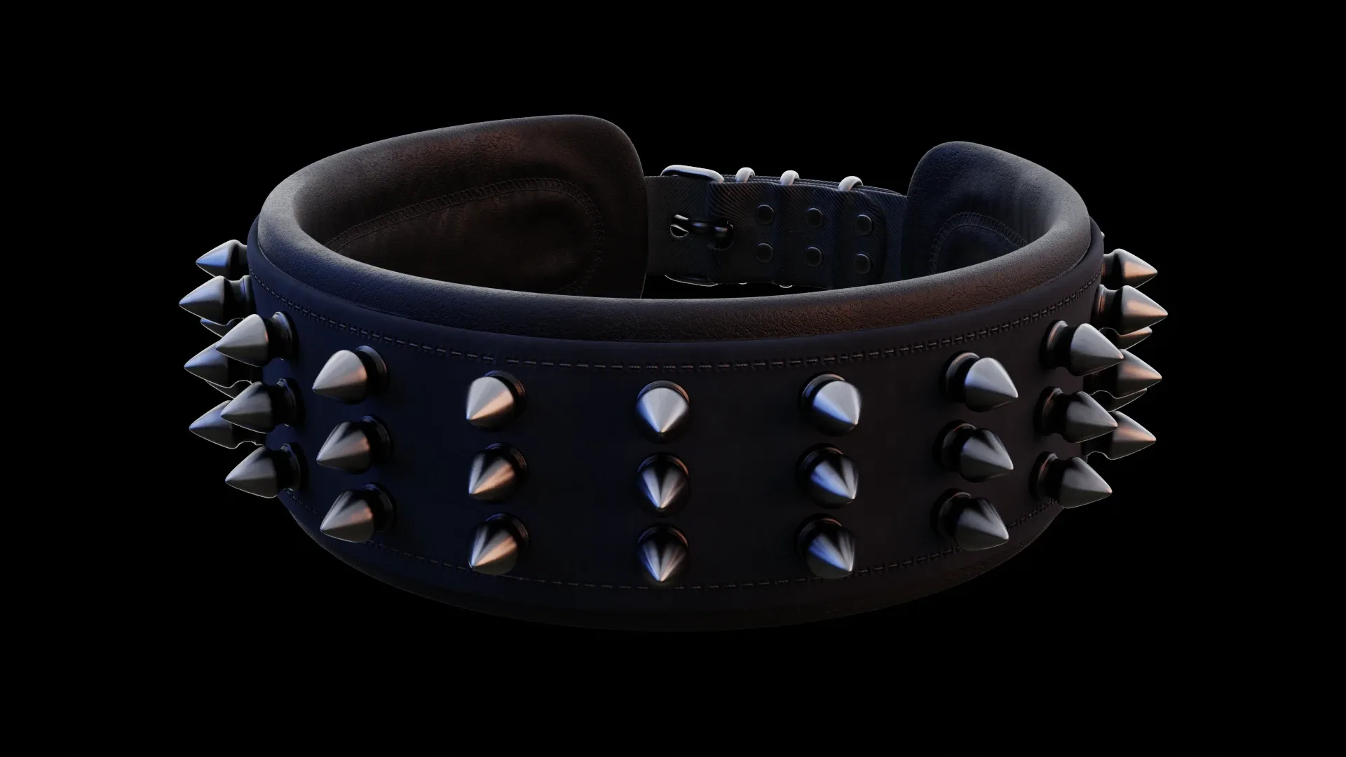 spiked collar 3d-model