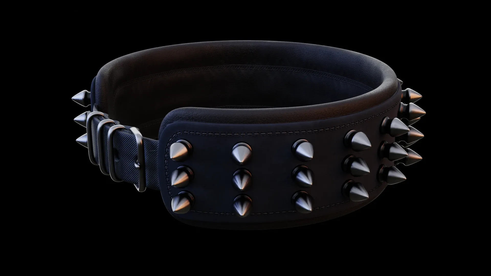 spiked collar 3d-model