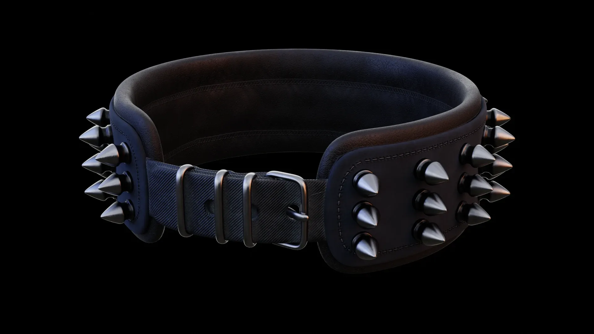 spiked collar 3d-model