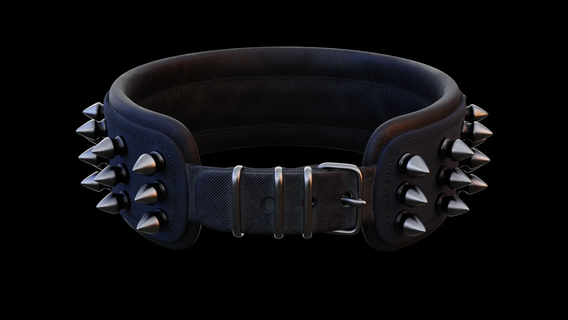 spiked collar 3d-model