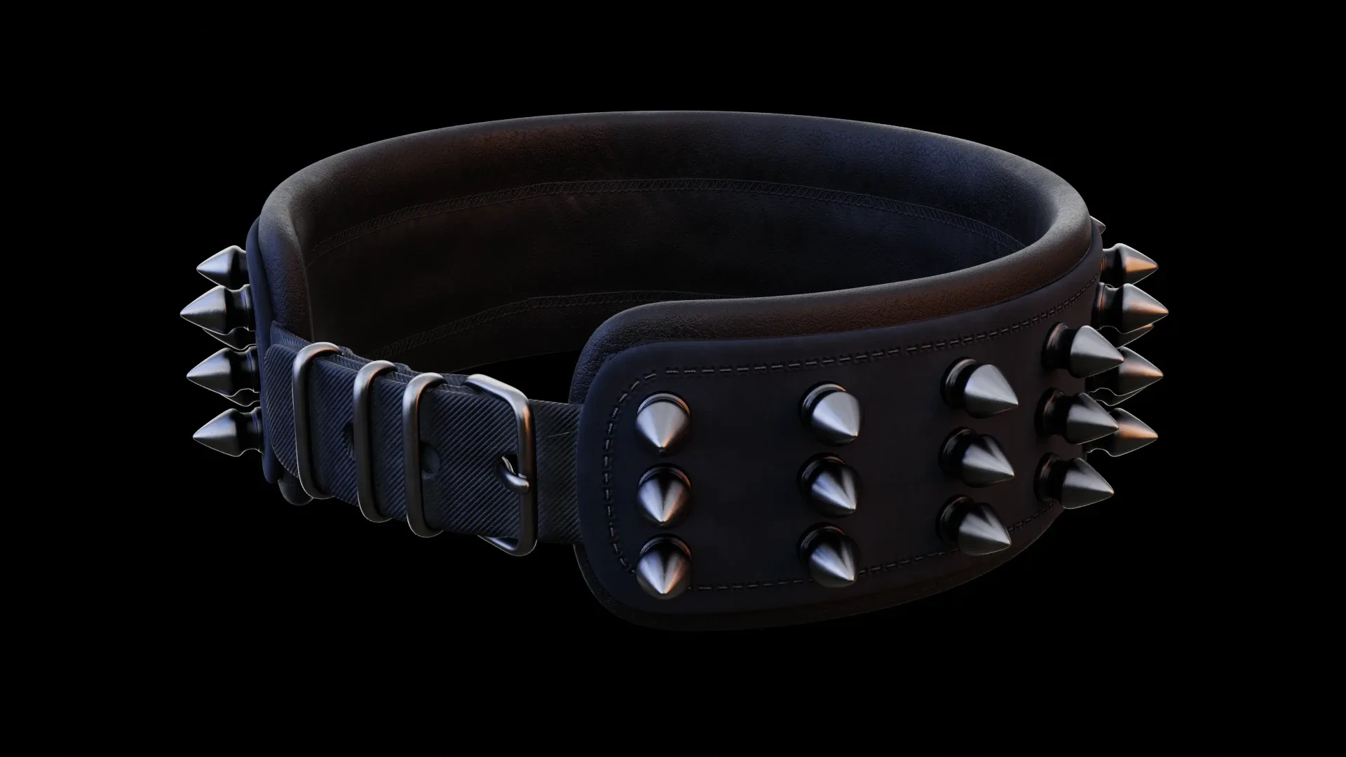 spiked collar 3d-model