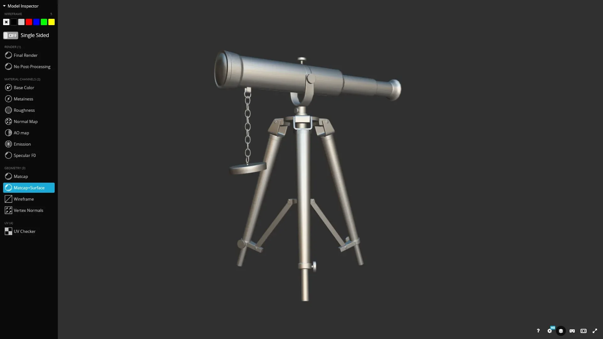 🔭 Cosmic Journey: Ancient Telescope 3D Model For Game Devs