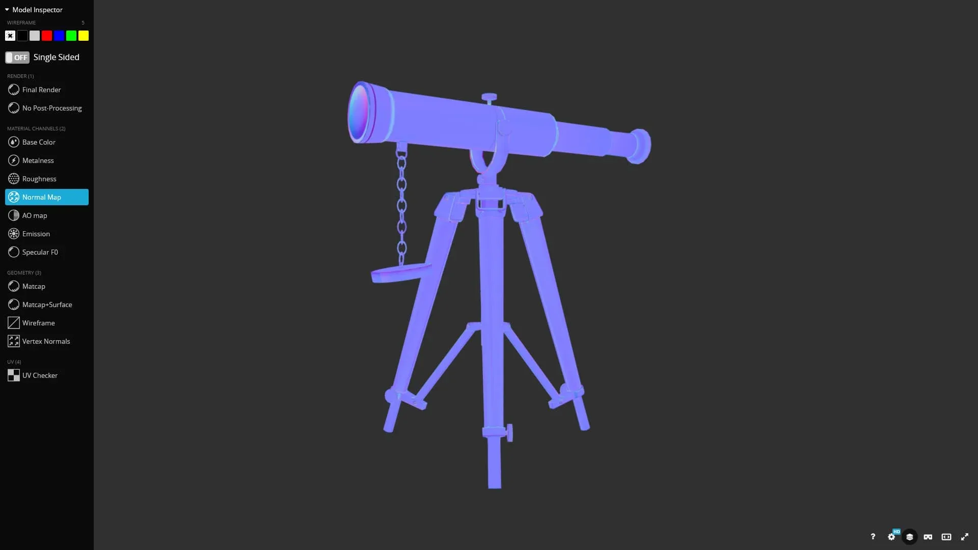 🔭 Cosmic Journey: Ancient Telescope 3D Model For Game Devs