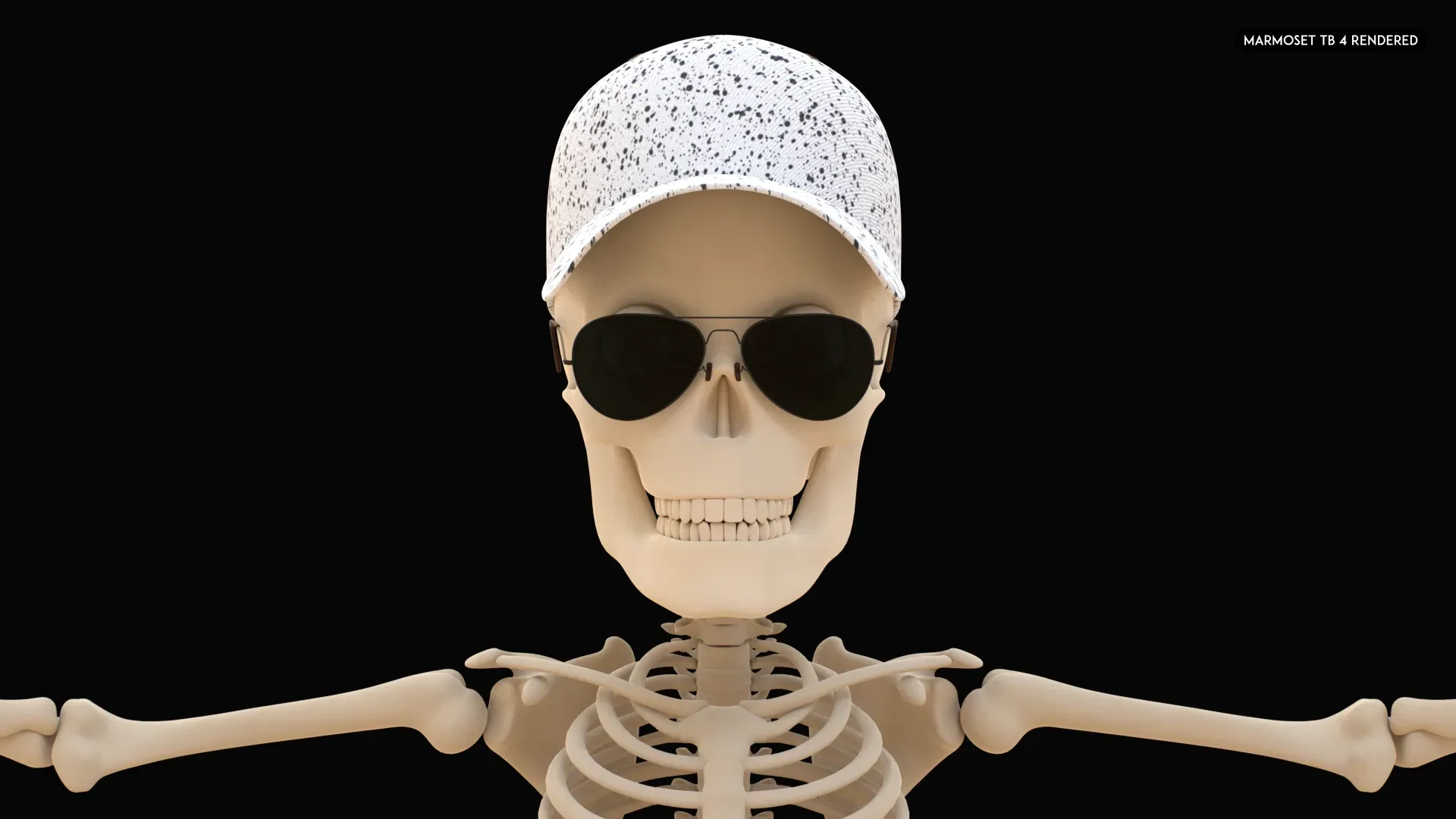 Human Cartoon Skeleton Stylized