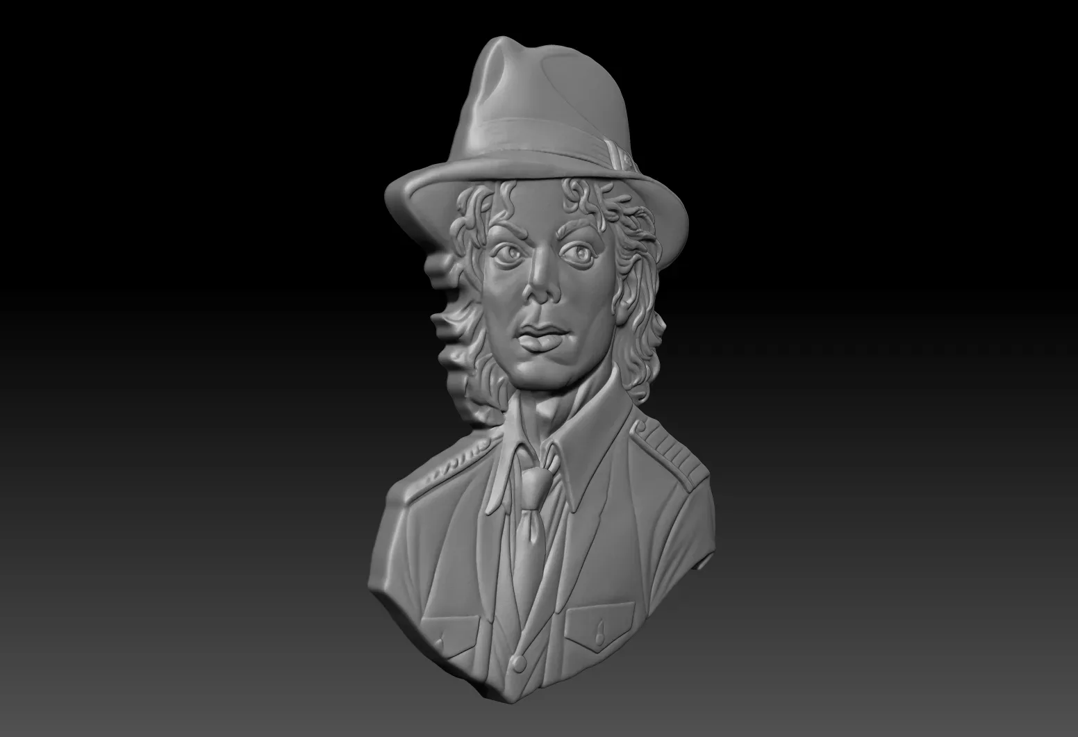 Michael Jackson Bas Relief 230828 3D print model