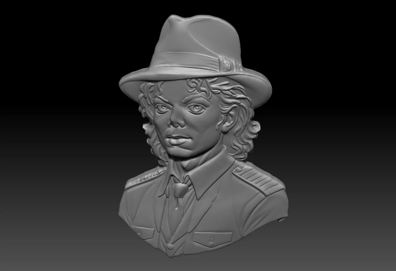 Michael Jackson Bas Relief 230828 3D print model