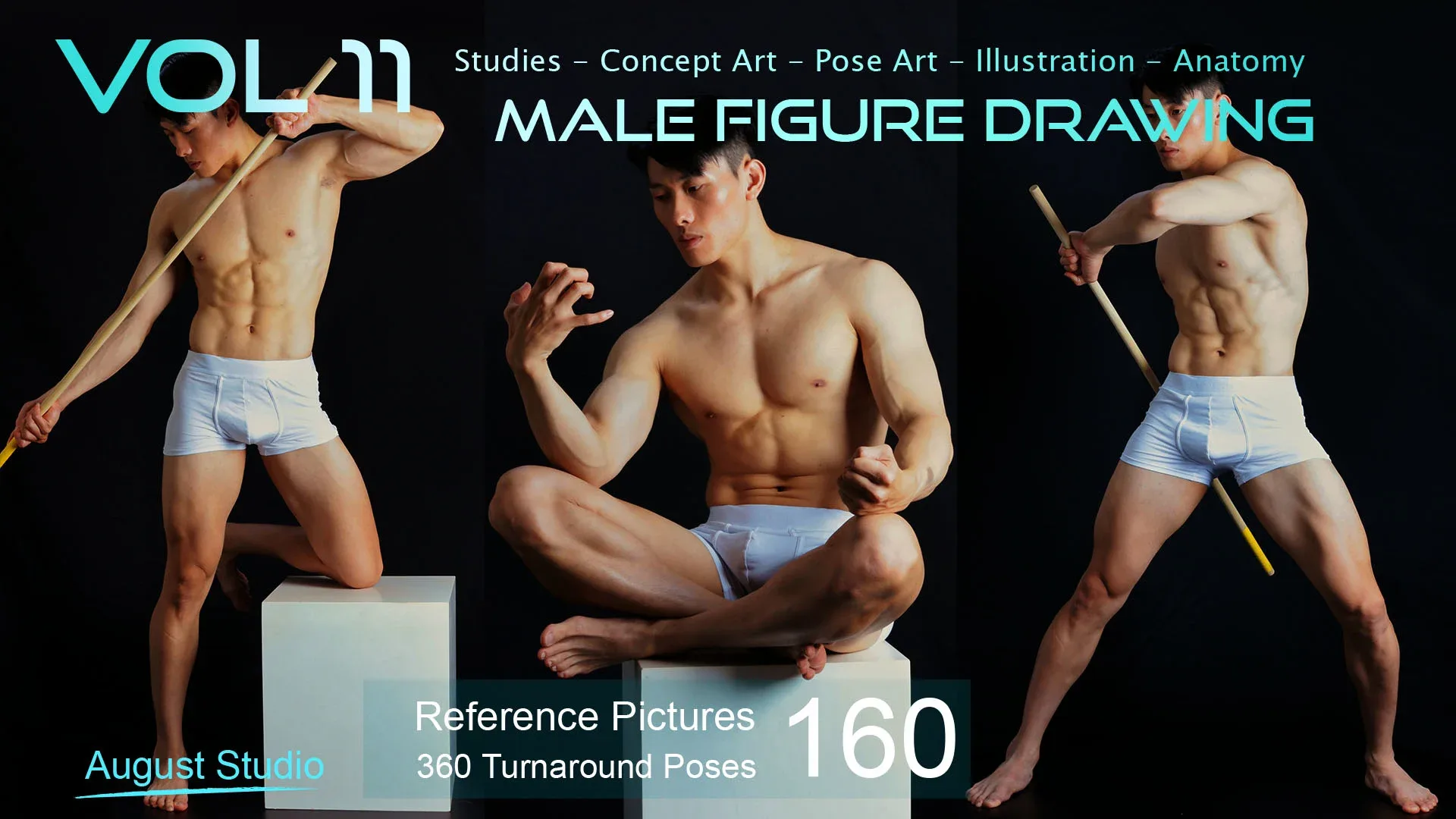 Male Figure Drawing - Vol 11 - Reference Pictures