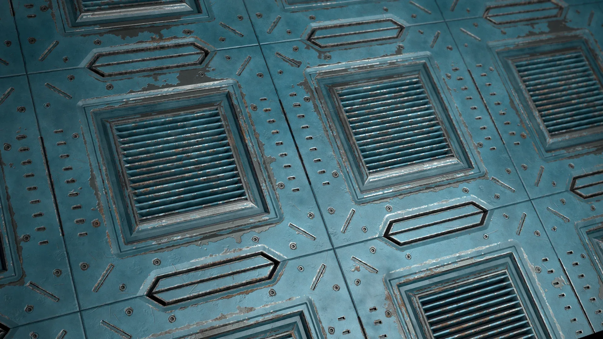 15 sci fi painted grating tiles