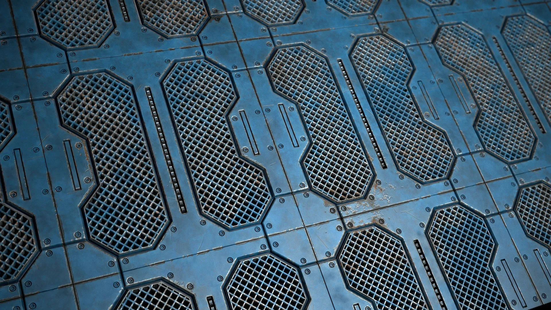 15 sci fi painted grating tiles