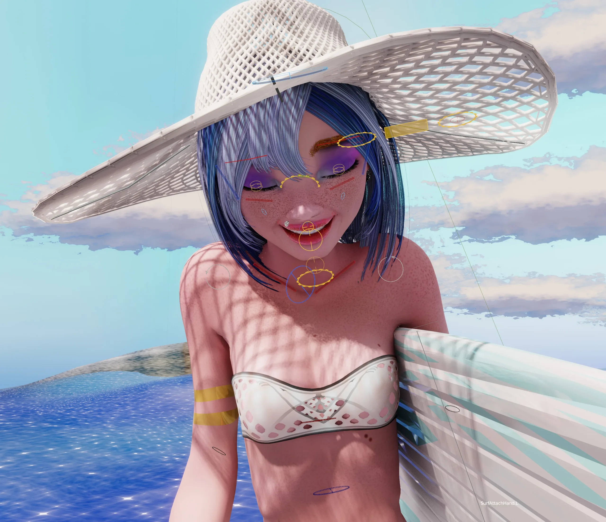 Rigging Females in Blender, Lesson 7, Face Rig