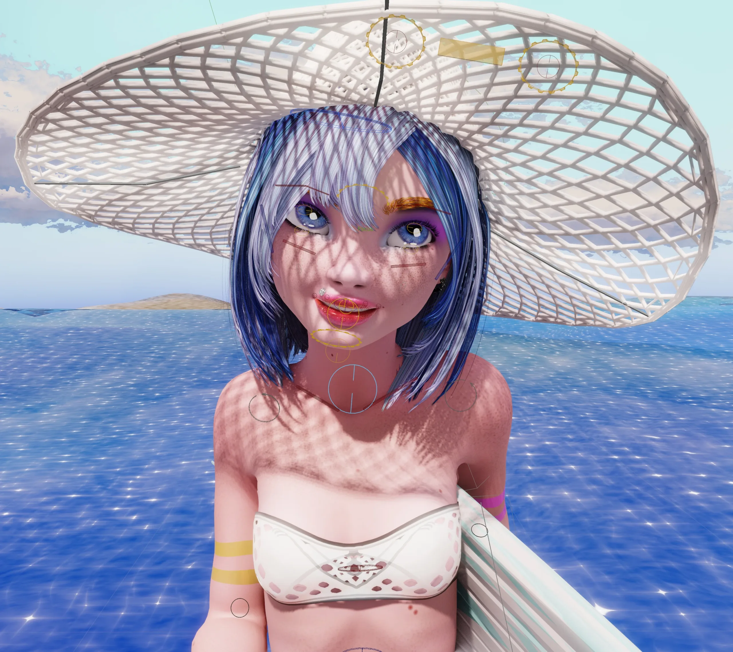 Rigging Females in Blender, Lesson 7, Face Rig